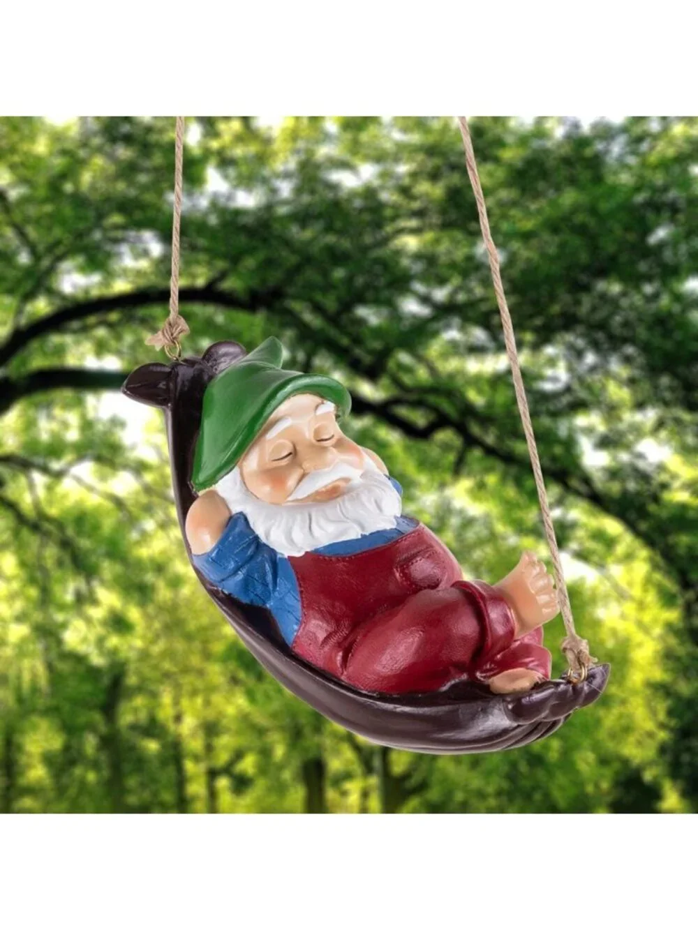 Cute Outdoor Gnome Yard Decor - Resin Hanging Statues for Garden & Backyard Art